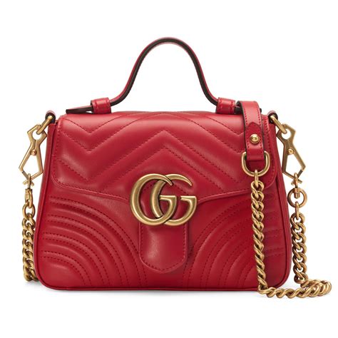 gg gucci marmont leather red|gucci marmont small price.